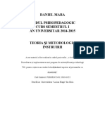 Mara Daniel Teoria Si Metodologia Instruirii