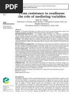 From Resistance To Readiness: The Role of Mediating Variables