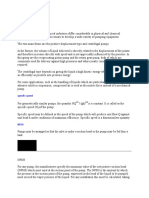 Pump Classifications:: Transportation of Fluids