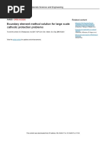 Boundary Element Method Solution For Large Scale C