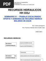 Seminario 01 Te Oferta y Demanda de Recurso Hidrico PDF