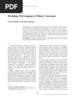 Developing Oral Language in Primary Classrooms: Lynn D. Kirkland and Janice Patterson