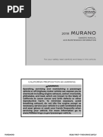 2018 Murano Owner Manual