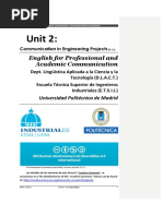 Unit 2:: English For Professional and Academic Communication