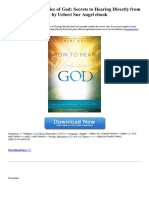 How To Hear The Voice of God Secrets To Hearing Directly From God PDF