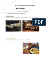 Restaurantes Tarea