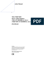 Tektronix 760a, 760d, 760n Stereo Audio Monitor Instruction Manual 070-5992-05