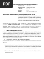 Acusación Fiscal Por El Delito de Robo Agravado Consubsecuente Muerte