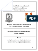 Simulation of The Production and Recovery Process of Butanol-Report