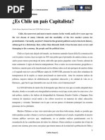 Ensayo, Chile Capitalista. Crisis Social.