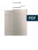 Name: Muhammad Waleed Shaikh E.NO: 02-134192-098 Class: 2B Truth Table of BCD TO 7 Segment Display