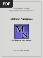 Métodos Numéricos, 2004 - Lino Álvarez & Aurea Martínez