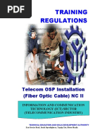 TR - Telecom OSP Installation (Fiber Optic Cable) NC II