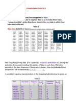 Elementary Statistics: Frequency Distribution " "