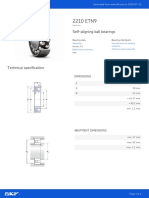 Self-Aligning Ball Bearings: Dimensions