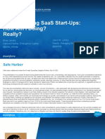 Benchmarking Saas Start-Ups: How Am I Doing? Really?