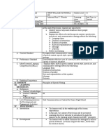 LE Oral Com - Shift in Speech Context, Style, Act and Cs