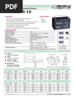 VRLA Rechargeable Battery: Application Features