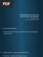 Tendências Atuais Da Psicologia No Brasil