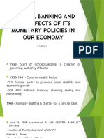 Central Banking and The Effects of Its Monetary Policies in Our Economy