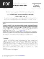 GPS in The Tailings Dam Deformation Monitoring: Procedia Engineering