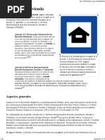 Derecho A La Vivienda