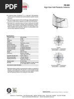 High-Gain Half-Parabolic Antenna: Specifications