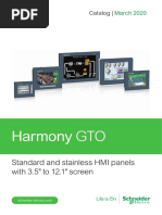 Harmony GTO: Standard and Stainless HMI Panels With 3.5" To 12.1" Screen