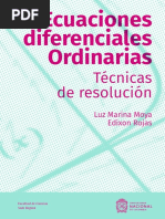 Ecuaciones Diferenciales Ordinarias