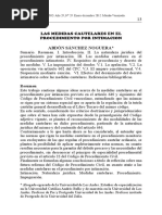 Medidas Cautelares en El Procedimiento Por Intimación