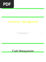 Cash Management Theory and Questions