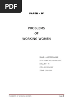 Problems OF Working Women: Paper - Iv