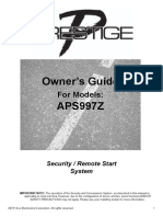 Owner's Guide APS997Z: For Models