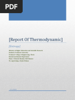 Report of Thermodynamic