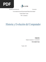 Historia y Evolucion Del Computador