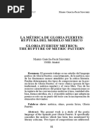 La Métrica de Gloria Fuertes, Ruptura Del Modelo Métrico, Mario García-Page