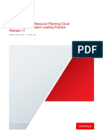 Oracle Enterprise Resource Planning Cloud Service Implementation Leading Practice Release 11