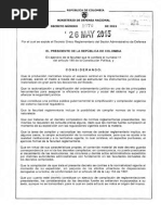 Decreto 1070 Defensa