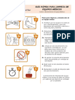 Guía Rápida para Limpieza de Equipos Médicos PDF