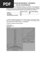 Ejercicios DOSIFICACIÓN DE MORTEROS Y CONCRETOS