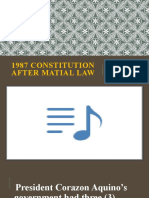 1987 Constitution After Matial Law