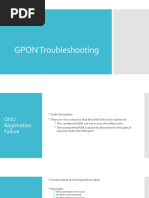 GPON Troubleshooting