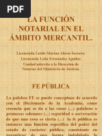 La Función Notarial en El Ámbito Mercantil