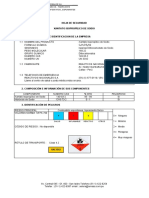 MSDS Xantato de Sodio