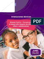 Orientaciones Técnicas Alianza Familia - Escuela Por El Desarrollo Integral de Niñas, Niños y Adolescencia PDF