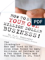 How To Start Your Own Million Dollar Business