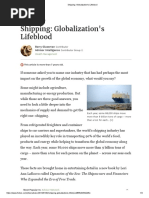 Shipping - Globalization's Lifeblood