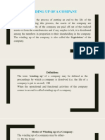 Winding Up of A Company PDF