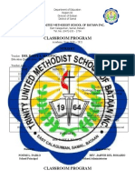 Classroom Program: Nursery Dss. Daisy S, Magpoc