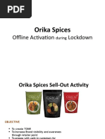 ORIKA Spices Sellout Activity